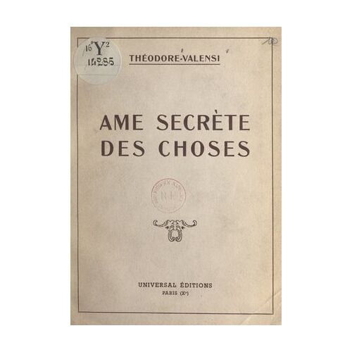 Âme Secrète Des Choses