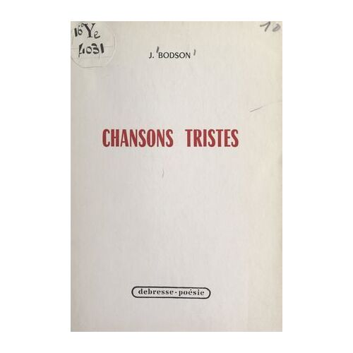 Chansons Tristes