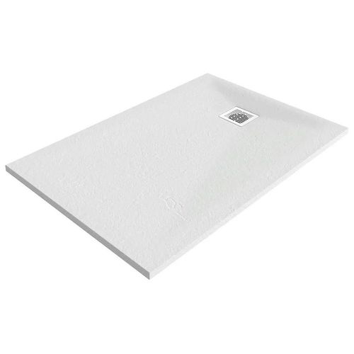 Receveur de douche 80 x 140 cm, résine, blanc, Douro GoodHome