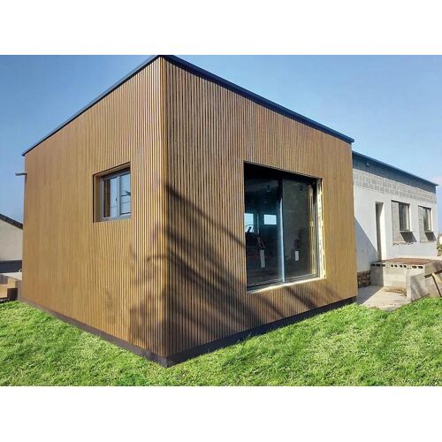 Clin pour bardage composite Greenwall Claire Voie aspect bois - L.2,6 m