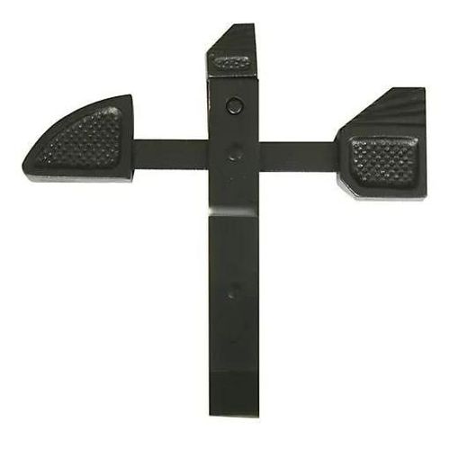 Arrêt de portail à bascule l. 300 mm - acier noir