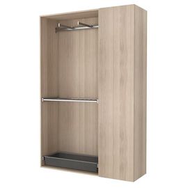 Armoire Semi-Ouverte Effet Chêne Goodhome Atomia H. 225 X L. 150 X P. 45 Cm