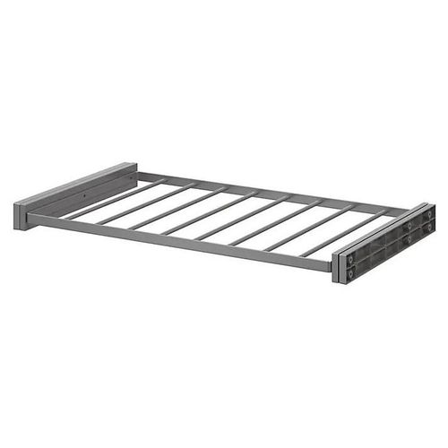 Porte-pantalons coulissant en acier gris 8 barres GoodHome Atomia L.71,4 x P. 45 cm