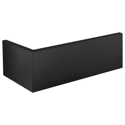 Tablier de baignoire noir Allibert Fix'alu 180 x 80 cm