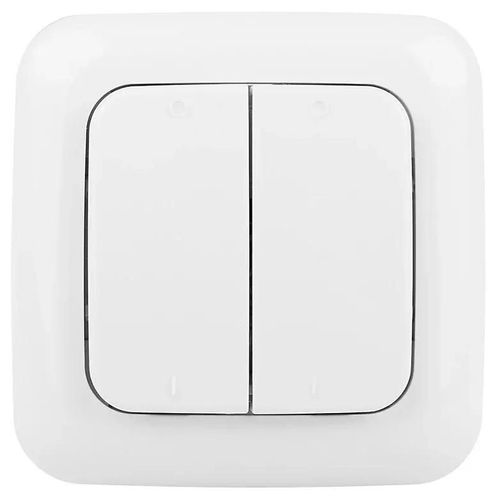 Interrupteur émetteur radio murale double