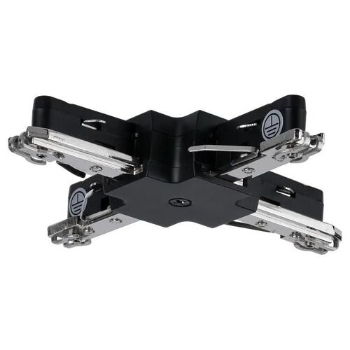 Connecteur en X noir URail IP20 max.1000W L.10,4 x l.10,4 x H.18cm Paulmann