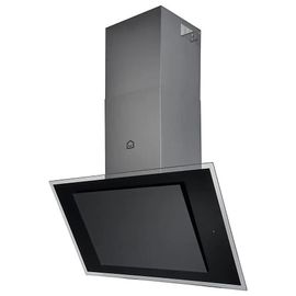 Hotte inclinée connectée en verre GoodHome GHAGRE90, 90cm