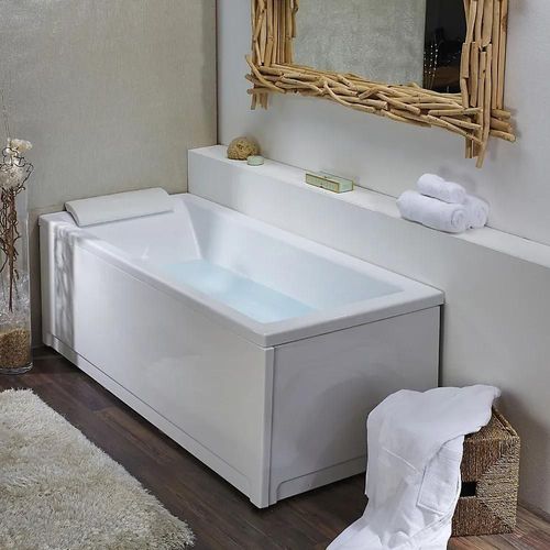 Tablier de baignoire latéral pour baignoire droite 170 x 75 cm, blanc, Valentin