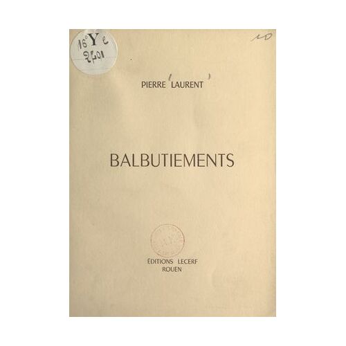 Balbutiements