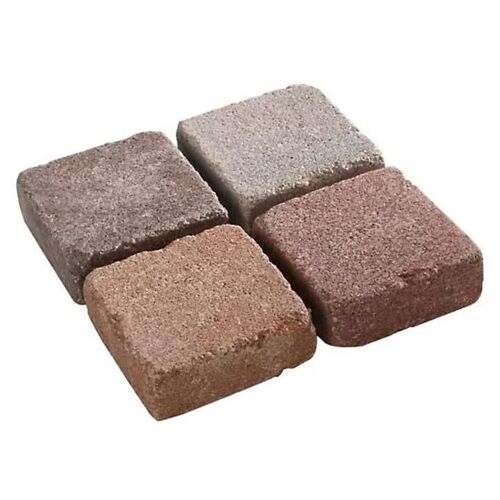 Pavé Blooma Antinéa nuancé brun 10 x 10 cm, ép.3,7 cm