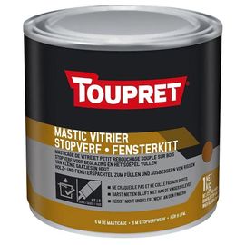 Mastic vitrier marron Toupret pot 1 kg