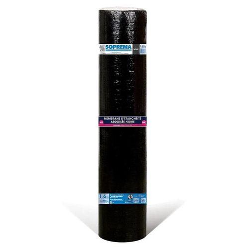 Membrane d'étanchéité Soprema noir 6m²