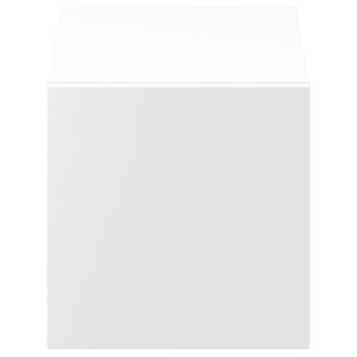 Cube de rangement avec porte blanche GoodHome Atomia H. 37,5 x L. 37,5 x P. 37 cm
