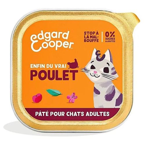 Pâtée Pour Chat Adulte Au Poulet 85g Edgard Cooper