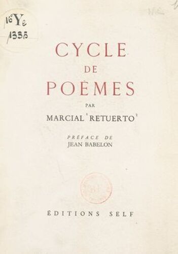 Cycle De Poèmes