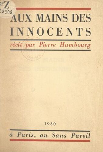 Aux Mains Des Innocents