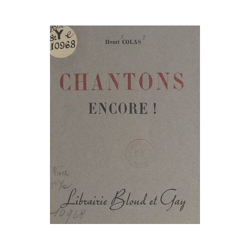 Chantons Encore !