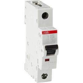 Hamiltion-Disjoncteur Miniature S201-C20, 1 Pôle, Type C, Capacité De Coupure 6/10 Ka, Courant 20 A (2Cds251001R0204)