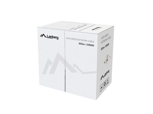 BOBINE CAT.5E LANBERG UTP RJ45 CUIVRE SOLIDE TESTÉ PAR FLUKE AWG