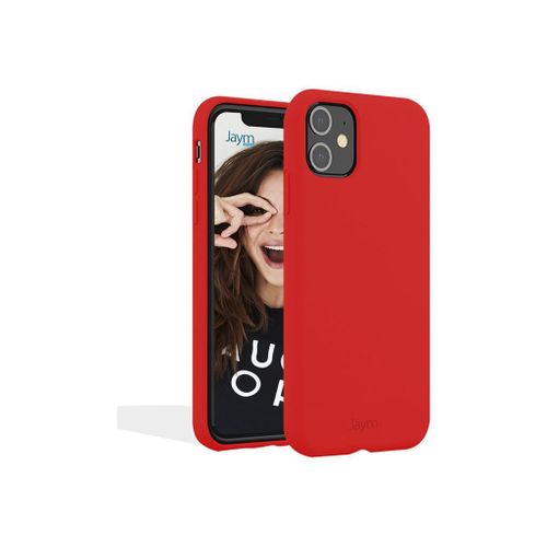 Jaym Classic - Coque De Protection Pour Téléphone Portable - Microfibre - Compatibilité Avec Magsafe - Silicone De Qualité Supérieure - Rouge - Pour Apple Iphone 14 Pro