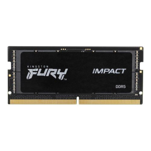 Kingston FURY Impact - DDR5 - module - 16 Go - SO DIMM 262 broches - 4800 MHz / PC5-38400 - CL38 - 1.1 V - mémoire sans tampon - on-die ECC - pour Intel Next Unit of Computing 13 Extreme Kit -...