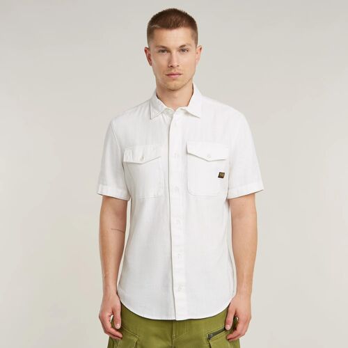 Chemise Marine Slim - Blanc - Hommes