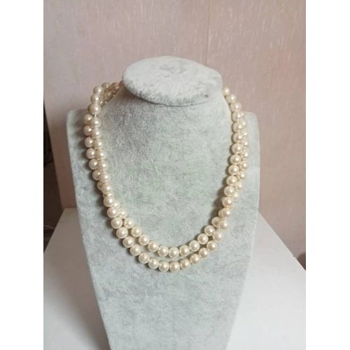 Collier Ancien Petite Perle Longueur 41 Cm Fermé