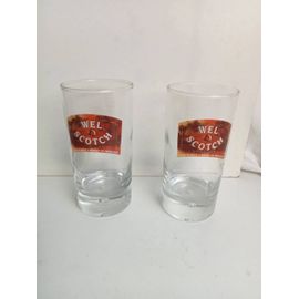 Verre À Whisky X2 1980 Hauteur 14 Cm Diamètre 7 Cm 30 Cl, 700 Gr