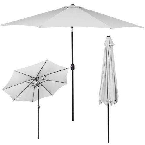 Springos® Parasol De Jardin Avec Fonction D'inclinaison Et Système À Manivelle 300 X 245 Cm