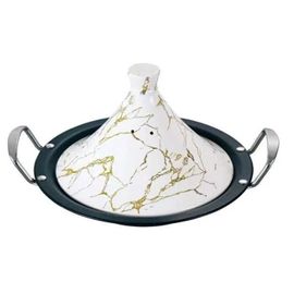 Tajine Induction 38cm Couvercle Porcelaine