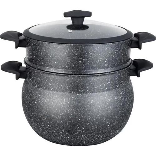 Royal Swiss - Couscoussier En Pierre - 12l - Convient Pour Induction Électrique, Halogène, Gaz Céramique