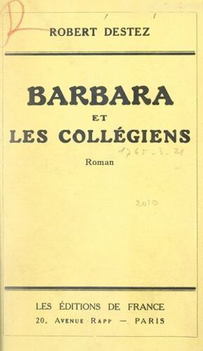 Barbara Et Les Collégiens