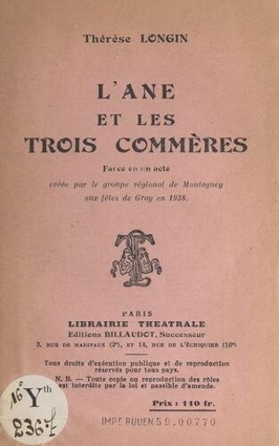 L'âne Et Les Trois Commères