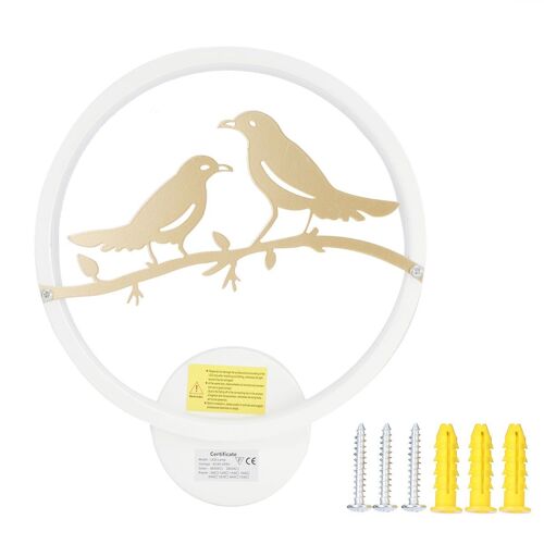 Applique Murale Led À Motif D'oiseau Pour Salon De Chambre À Coucher Intérieure Goodnice