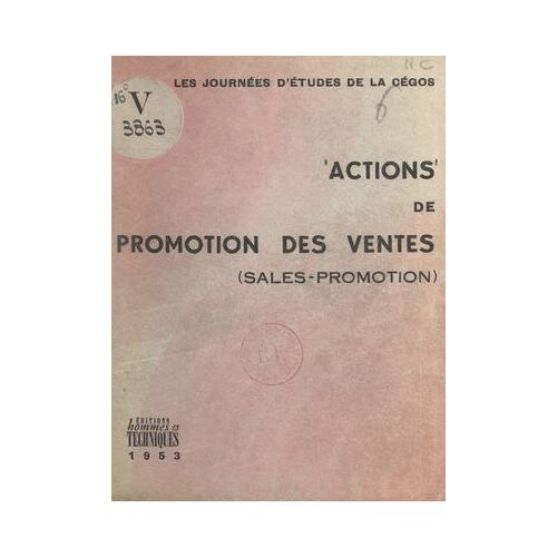 Actions De Promotion Des Ventes (Sales Promotion)