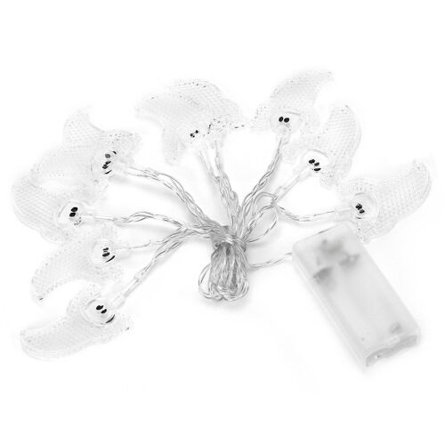 6,5 Lumières De Ficelle De Halloween De Fantôme De Fu 10 Led À Piles Goodnice