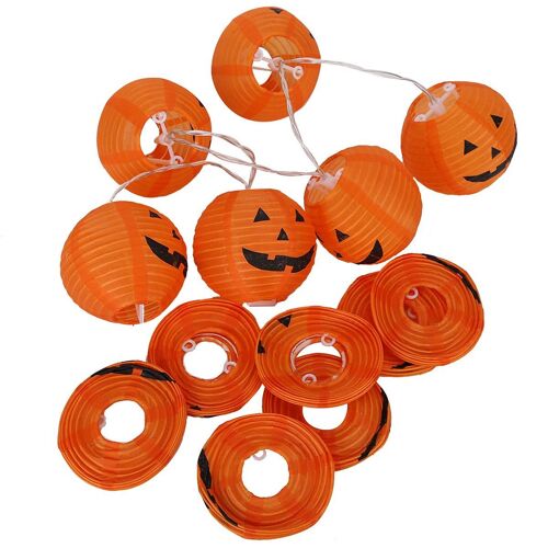 Guirlande De Lanternes Citrouille D'halloween 3 M Led Citrouille D'halloween Goodnice