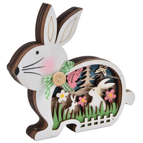 Lapin De Pâques En Bois, Buis Naturel, Lapin De Pâques En Bois Goodnice
