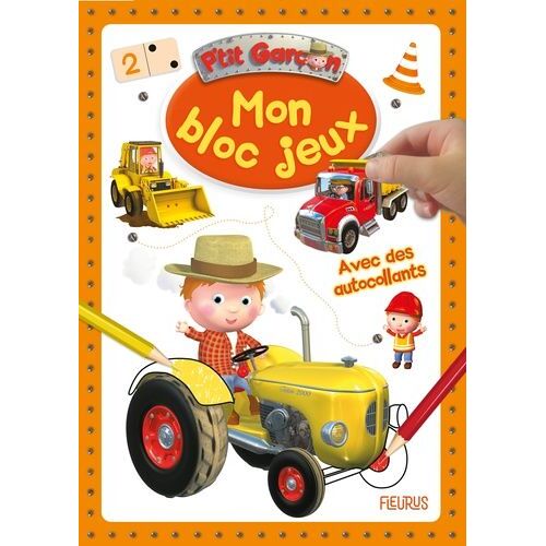 P'tit Garçon Tracteur - Avec Des Autocollants