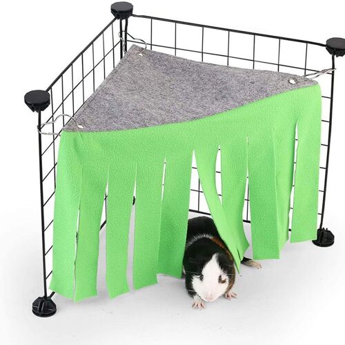 Paquet De 2 Tentes Hamac Pour Petits Animaux Hamster Vert (Hors Grille En Fer) Goodnice