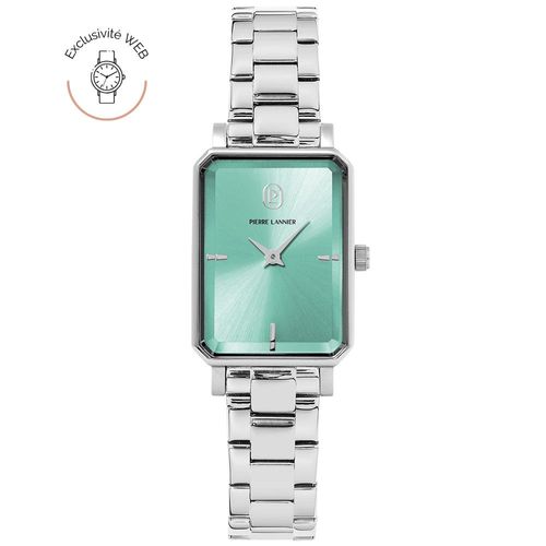 Montre Femme Ariane Argenté Cadran Bleu Bracelet Acier Argenté 12 Mm