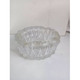 Cendrier Ancien En Cristal Hauteur 7 Cm Diamètre 14 Cm, 1950, 1,10 Kg