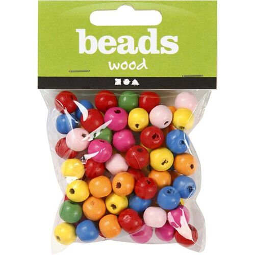 Creativ Company - Wooden Beads Mix 10mm, 22gr 571231