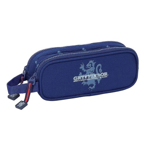 Fourre-Tout Double Harry Potter Capitaine Bleu Marine 21 X 8 X 6 Cm