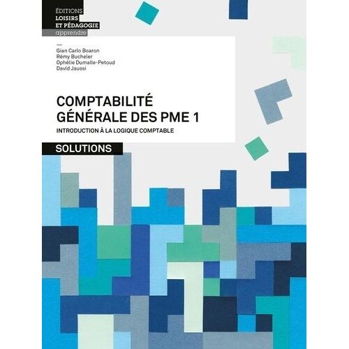Comptabilité Générale Des Pme - Tome 1, Introduction À La Logique Comptable - Solutions