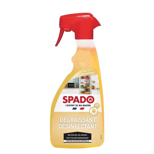 Spado Spray 500ml Dégraissant désinfectant - Anti mauvaises odeurs- Formule naturelle à 98,7%