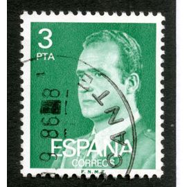 Timbre Oblitéré Espana, Correos, 3 Pta