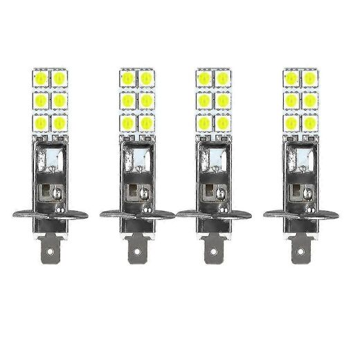 4pcs H1 6000k Super Blanc 80w Led Ampoules De Phare Kit Brouillard Conduite Lumière-4