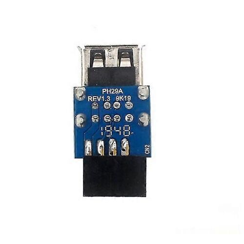 1pcs 9-pin Carte mère à double USB 2.0 Connecteur-dt