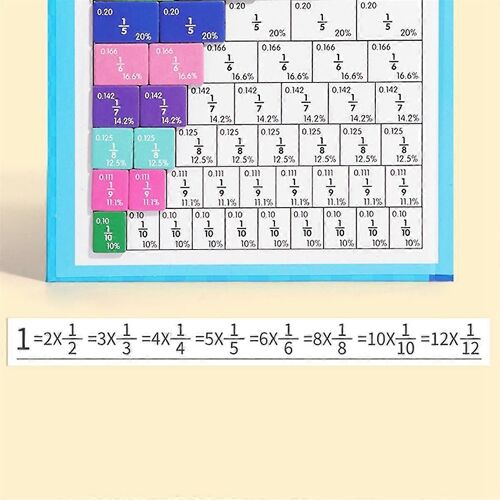 Fraction Magnétique Apprentissage Jouets Mathématiques Fraction Enfant Ensemble Arithmétique Apprentissage Éducatif T